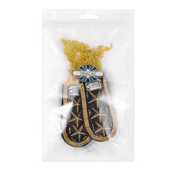 Epaulet Shoulder Chain Φούντα Επωμίδες Star Badge Link Κοσμήματα γενεθλίων Χρυσά κρόσσια Pads Epaulette Πολυστρωματική καρφίτσα από στρας