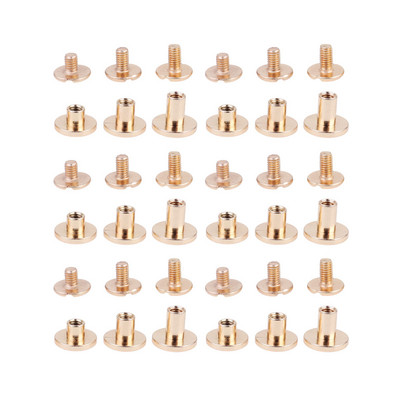 30 Screw Stab Metāla Čikāgas Skrūves Sasaistes Skrūves Skrūvju Kniedes Grāmatu Iesiešanas DIY Amatniecības montāža