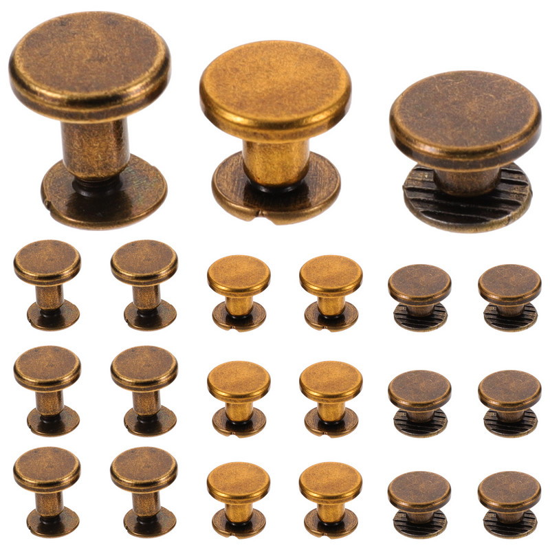 30 Screw Stab Metāla Čikāgas Skrūves Sasaistes Skrūves Skrūvju Kniedes Grāmatu Iesiešanas DIY Amatniecības montāža