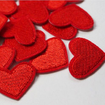 20 τμχ/παρτίδα μίνι μπάλωμα καρδιάς Cartoon Cute αυτοκόλλητα για βρεφικά ρούχα Παπούτσια καπέλα τσάντες Iron On Sew On υφασμάτινες διακοσμήσεις DIY