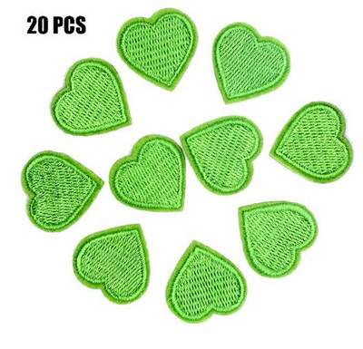 20db/tétel mini szívtapasz Rajzfilm Aranyos matricák babaruhákhoz Cipők sapkák táskák Vasalható Varrni Szövet rátétek barkácsolás