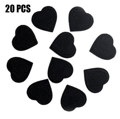 20db/tétel mini szívtapasz Rajzfilm Aranyos matricák babaruhákhoz Cipők sapkák táskák Vasalható Varrni Szövet rátétek barkácsolás