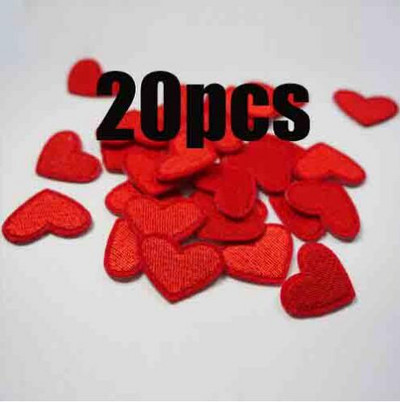 20db/tétel mini szívtapasz Rajzfilm Aranyos matricák babaruhákhoz Cipők sapkák táskák Vasalható Varrni Szövet rátétek barkácsolás