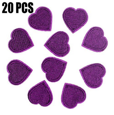 20db/tétel mini szívtapasz Rajzfilm Aranyos matricák babaruhákhoz Cipők sapkák táskák Vasalható Varrni Szövet rátétek barkácsolás