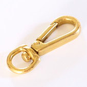 Jauna misiņa āķa sprādzes grozāma soma ar sprādzi, omāra aizdari Automašīnas atslēgu somas piederumi DIY ādas mākslas aparatūra