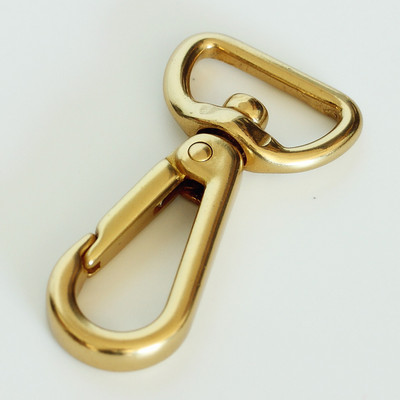 Jauna misiņa āķa sprādzes grozāma soma ar sprādzi, omāra aizdari Automašīnas atslēgu somas piederumi DIY ādas mākslas aparatūra