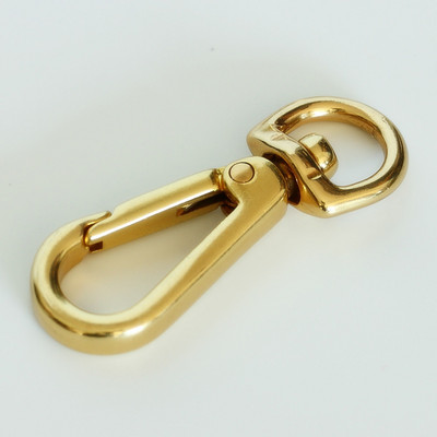 Jauna misiņa āķa sprādzes grozāma soma ar sprādzi, omāra aizdari Automašīnas atslēgu somas piederumi DIY ādas mākslas aparatūra