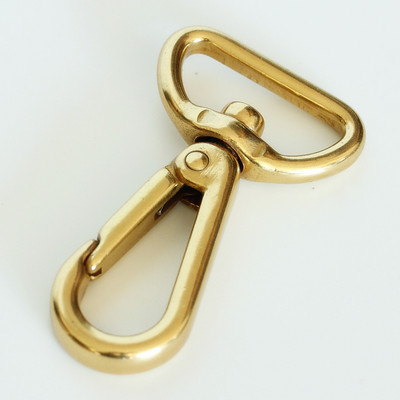 Jauna misiņa āķa sprādzes grozāma soma ar sprādzi, omāra aizdari Automašīnas atslēgu somas piederumi DIY ādas mākslas aparatūra