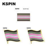 Demigirl Pride karogs nozīmīte karogs piespraude Valsts karogs atloka piespraudes starptautiskās ceļojumu piespraudes XY0888