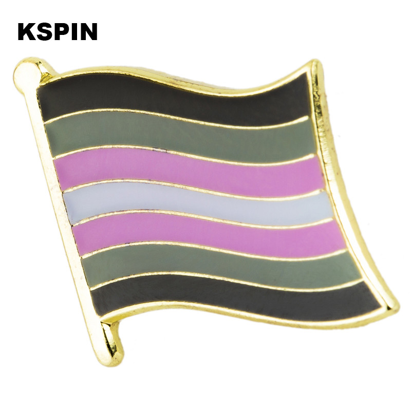 Demigirl Pride karogs nozīmīte karogs piespraude Valsts karogs atloka piespraudes starptautiskās ceļojumu piespraudes XY0888