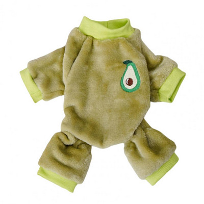 Mājīgs mājdzīvnieku kombinezons, vēja necaurlaidīgs mājdzīvnieku apģērbs, augļu raksts, saģērbts mājdzīvnieks suns kaķis ziemas četrkājains bodijs