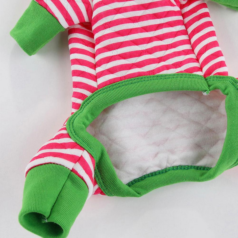 Stilīgs kucēnu apģērbs, kombinezons mājdzīvnieku kombinezons ar apaļu kaklu, sviedrus absorbējošs kucēnu apģērbs mājdzīvnieku mājas apģērbs