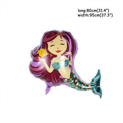 Nāras ballītes noformējums "Daudz laimes dzimšanas dienā" Ķermeņa reklāmkarogs Okeāna nāras dzimšanas dienas ballīte, kūku pildījumi bērnu dušas piederumi