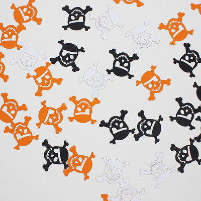 Ballīšu noformējums Radošs Helovīna konfeti spoku galva zirneklis ragana ķirbis zirnekļa tīkls ballīšu galds mētājam papīra lūžņiem dekors