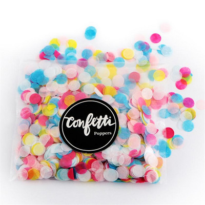 20/30/50g 1cm papīra konfeti maisījuma krāsa kāzu dekorēšanai dzimšanas dienas bērnu dušas ballīšu piederumi apaļš audums caurspīdīgam balonam