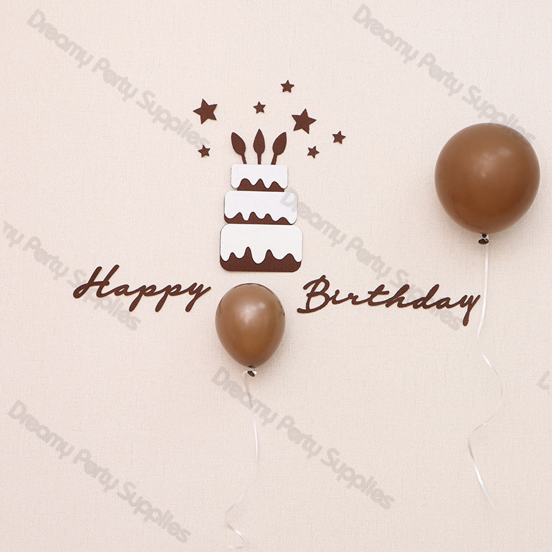 Daudz laimes dzimšanas dienā ballītes reklāmkarogs kraftpapīra karogs stērps Garland Alus reklāmkarogi Zēna vai meitenes mazuļa dušas baloni Dekorācijas piederumi