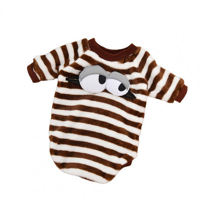 Laba mājdzīvnieku kleita Rudens apģērbs Svītrains Modes Svītrains Svītrains Apģērbs Mājdzīvnieku apģērbs