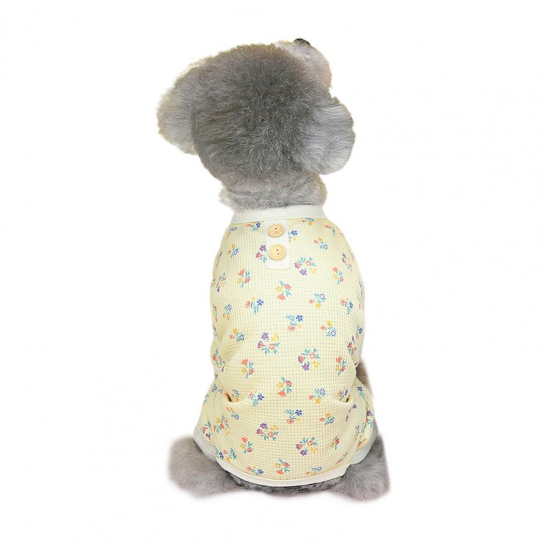 Stilīgs mājdzīvnieku pidžamas, elpojošs, 3 krāsu apģērbs ar 4 kājām mājdzīvnieku apģērbu komplekti