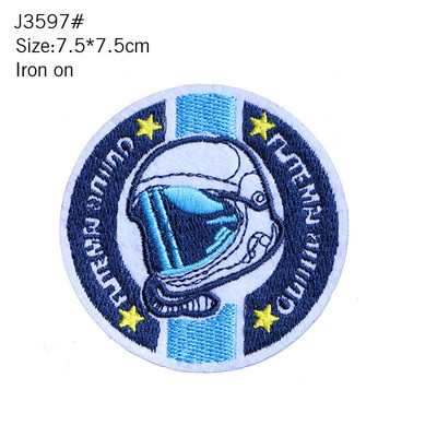 Modes šūti gludināmi izšūšanas raksti konusveida logotipa raksta plāksteris DIY žetons Dekoratīvs ikdienas T-krekls Bikses mugursoma Cepure