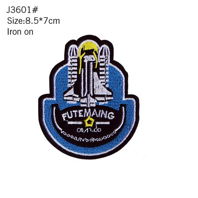 Modes šūti gludināmi izšūšanas raksti konusveida logotipa raksta plāksteris DIY žetons Dekoratīvs ikdienas T-krekls Bikses mugursoma Cepure