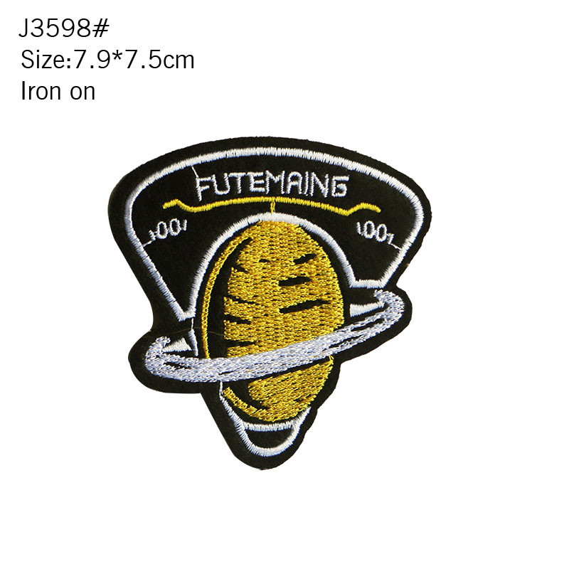 Modes šūti gludināmi izšūšanas raksti konusveida logotipa raksta plāksteris DIY žetons Dekoratīvs ikdienas T-krekls Bikses mugursoma Cepure