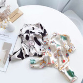 Mājdzīvnieku apģērbs Pavasaris Vasaras Mode Kaķu multfilmas Kombinezons Mazs Suns Mīlīgs Dizainera pidžamas Kucēnu Krekliņš Čivavas pūdelis Pomerānijas