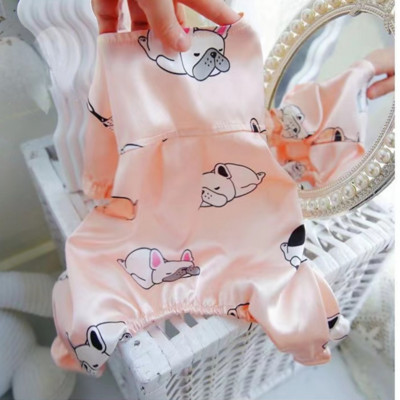 Mājdzīvnieku apģērbs Pavasaris Vasaras Mode Kaķu multfilmas Kombinezons Mazs Suns Mīlīgs Dizainera pidžamas Kucēnu Krekliņš Čivavas pūdelis Pomerānijas