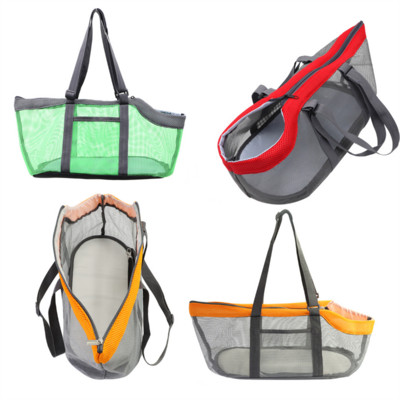 Чанта за пренасяне на кучета, котки, преносима четиристранна мрежеста повърхност, дишаща, екологично чиста чанта за носене на домашни любимци, чанта за пътуване