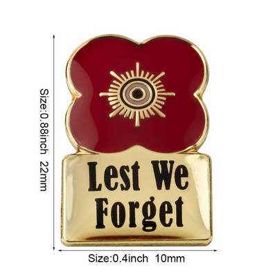 Μωβ Poppy Flower Pins Badge Brooch Badges on Backpack Pin Καρφίτσα