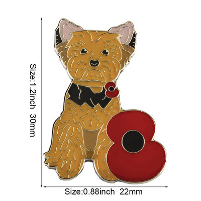 Μωβ Poppy Flower Pins Badge Brooch Badges on Backpack Pin Καρφίτσα
