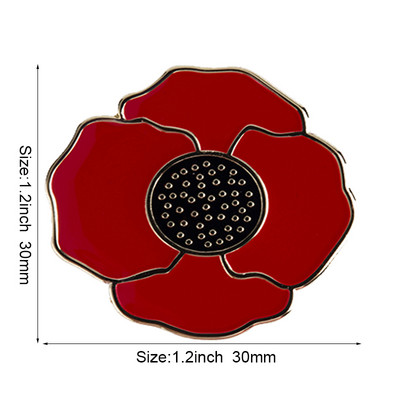 Μωβ Poppy Flower Pins Badge Brooch Badges on Backpack Pin Καρφίτσα
