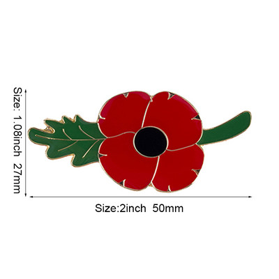 Μωβ Poppy Flower Pins Badge Brooch Badges on Backpack Pin Καρφίτσα