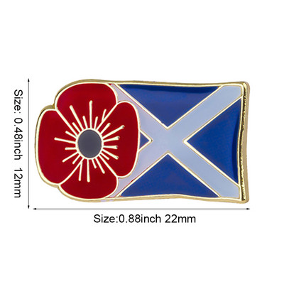 Μωβ Poppy Flower Pins Badge Brooch Badges on Backpack Pin Καρφίτσα