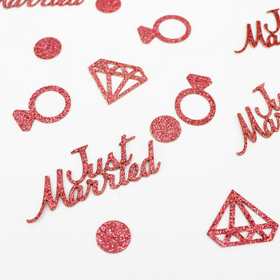 100Gb Glitter Rose Gold Tikko precējies Papīra Konfeti Kāzu Galda dekorēšana Saderināšanās Vecmetu Galds Izkaisītais Papīra Konfeti