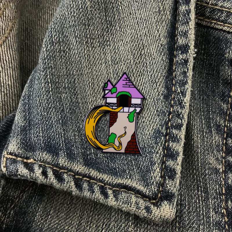 C2062 Derry Girls pieķer sevi, piespraužot smieklīgo īru slengu ar saktas pogas emblēmu