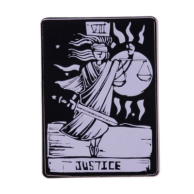 C2010 Tarot emaljas piespraudes Pielāgotas Saules Mēness Zvaigznes Gothic Skelets Mīļāk Piespraudes Atloks nozīmītes Soma Panka Tumšā Ragana Rotaslietas Dāvana