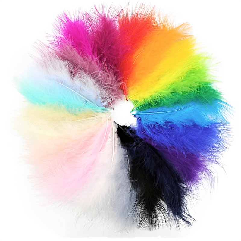 Nagyker 10-15 cm-es színes pulykatoll kézművesekhez Bolyhos Marabou Plumas Barkácsolás Esküvői Party dekoráció Álomfogó Kiegészítők