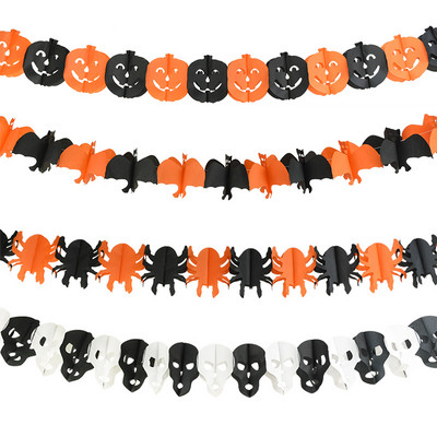 3M Halloweeni rippuv vanik punn nahkhiir Kõrvits Kummitused Ämblikpaberbänner Head Halloweeni pidu Kodukaunistused