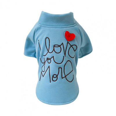 Mājdzīvnieku džemperis, kaķis suns, divkājains apģērbs apaļš kakls, burvīgs, mīksts burtu apdruka, mājdzīvnieku piederumi