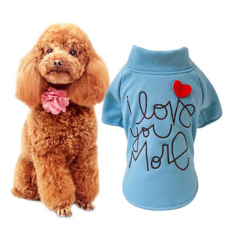 Mājdzīvnieku džemperis, kaķis suns, divkājains apģērbs apaļš kakls, burvīgs, mīksts burtu apdruka, mājdzīvnieku piederumi