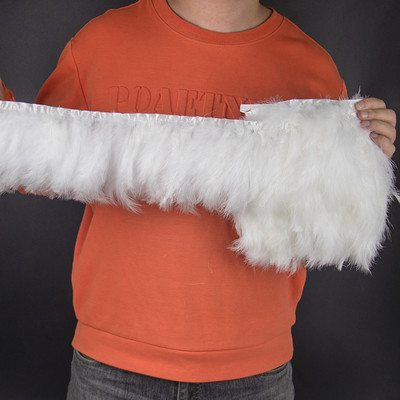 1 metrs pūkaina tītara marabu spalvas apgriešanas lente 10-15 cm kāzu apģērbam, ballīšu kleitai, dekorēšanai, aksesuāri šūšanai