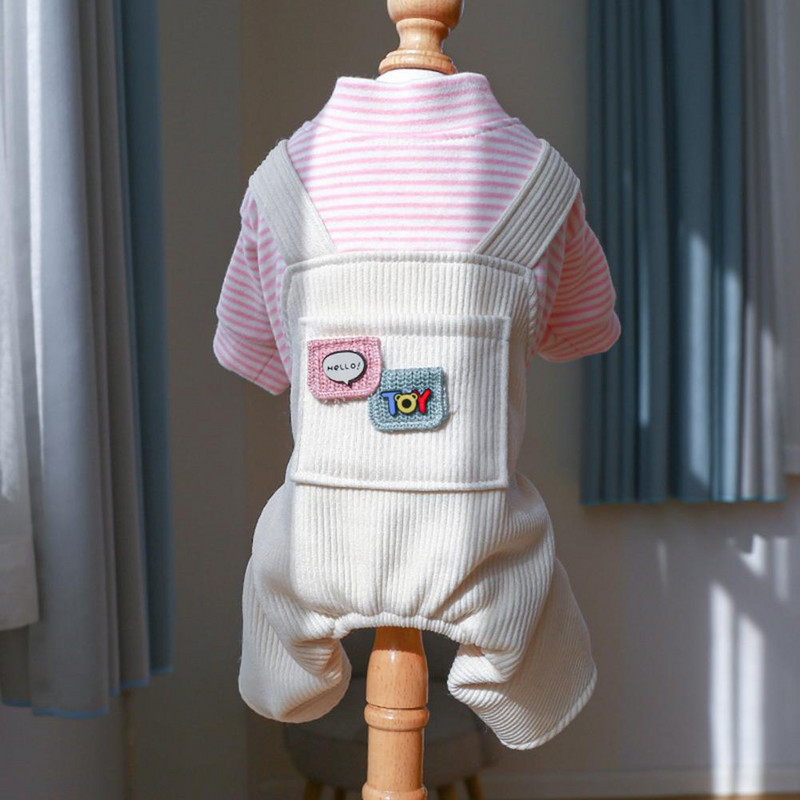 Mājdzīvnieku kombinezons Valkājams brīvs mājdzīvnieku bodijs Mājdzīvnieku suņi Svītraini četrkājainu sikspārņu apģērbi Mājdzīvnieku piederumi