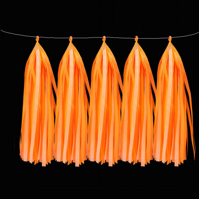 Spīd UV gaismā ballīšu aksesuāri Neona papīra pušķi, vītnes un reklāmkarogs Dzimšanas dienas ballīte kāzu UV spīduma ballītes dekorācija