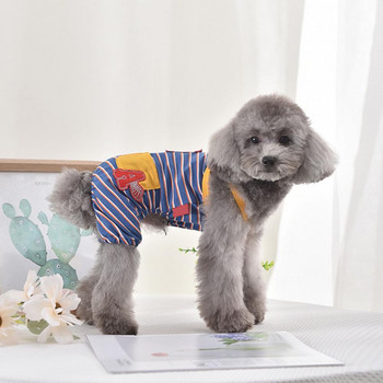 Ρούχα για κουτάβι Μαλακές φόρμες για κατοικίδια Ρούχα για σκύλους με τετράποδα ρούχα καθημερινά ρούχα για κατοικίδια Σαλοπέτα για σκύλους για κατοικίδια Ρούχα καθημερινά ντύσιμο