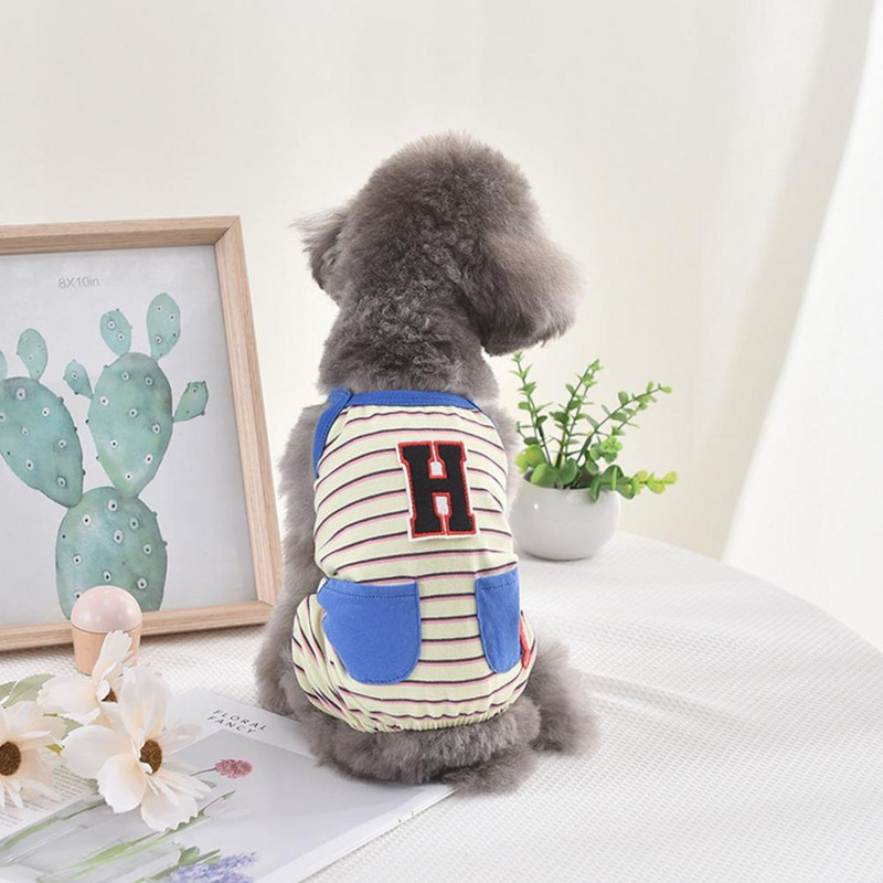 Apģērbi kucēniem Mīksti mājdzīvnieku kombinezoni suņiem četrkājainiem apģērbiem ikdienas apģērbi mājdzīvnieku kombinezoni mājdzīvnieku suņu kombinezoni apģērbi ikdienas pārģērbšanās