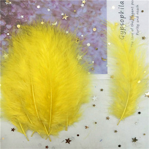 Pureće perje 50 komada 4-6 inča 10-15 cm pileće perje Perje purećeg marabua za karneval Noć vještica Božić DIY dekoracija rukotvorina