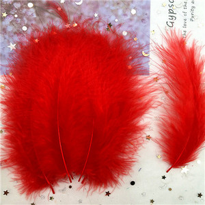 Pureće perje 50 komada 4-6 inča 10-15 cm pileće perje Perje purećeg marabua za karneval Noć vještica Božić DIY dekoracija rukotvorina