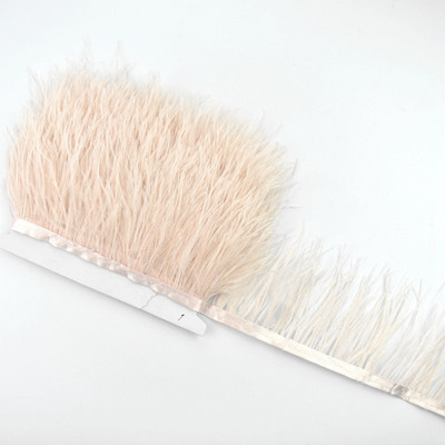 1 метър Ресни с украса от истински щраусови пера Бели щраусови пера за панделки за дрехи Пола от пера Plumas Декорация от перо