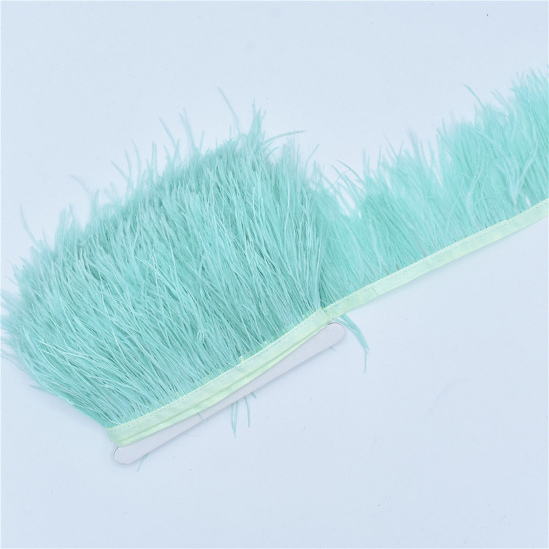 1 метър Ресни с украса от истински щраусови пера Бели щраусови пера за панделки за дрехи Пола от пера Plumas Декорация от перо