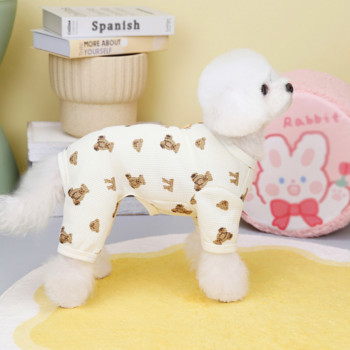 Μικρό γιλέκο σκύλου Καλοκαιρινή άνοιξη μόδας κινουμένων σχεδίων φορμάκι γάτα Γλυκές πιτζάμες κουτάβι Χαριτωμένο πουκάμισο για κατοικίδια Ρούχα Chihuahua Poodle Yorkshire